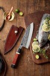 XINZUO 110-Layer Damascus Steel Deba Knife