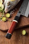 XINZUO 110-Layer Damascus Steel Deba Knife