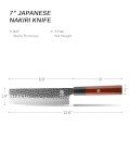 KYOKU Kage Series 7" Nakiri Vegetable Knife