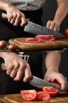 Hezhen 2-Piece Damascus Japanese Chef Knife Set