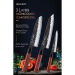 Hezhen PM8S 3-Piece Japanese Knife Set