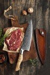 Hezhen by XinZuo 8.3" Damascus Chef Knife