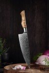 Hezhen 2-Piece Damascus Japanese Chef Knife Set