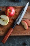 HEZHEN PM8S Damascus Utility Knife - Triple Layer Steel