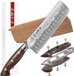 HEZHEN 7.4" Damascus Nakiri Chef Knife 67 Layers