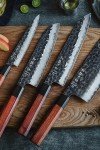 Hezhen PM8S 4-Piece VG10 Chef Knife Set