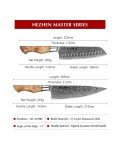 Hezhen Damascus Steel Japanese Knife Set