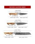Hezhen Damascus Steel Japanese Knife Set