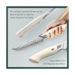 HEZHEN 4-Piece Damascus Steel Steak Knife Set