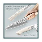 5-Piece HEZHEN Damascus Steel Kitchen Knife Set