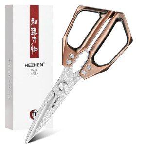 HEZHEN Damascus Kitchen Shears with Aluminium Handle