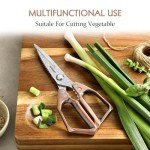 HEZHEN Damascus Kitchen Shears with Aluminium Handle