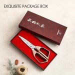 HEZHEN Damascus Kitchen Shears with Aluminium Handle