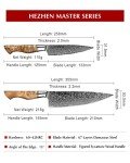 Damascus Steel Kitchen Knife Set - 2 Pieces