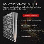 Damascus Steel Kitchen Knife Set - 2 Pieces