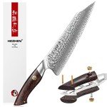8.5" Damascus Chef Knife with G10 Handle