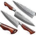 Damascus Chef Knife with Rosewood Handle - 8.3