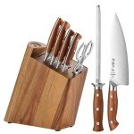Hezhen 8-Piece Precision Knife Set with Block