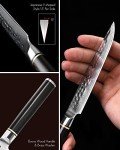 4PC HEZHEN Japanese Damascene Steak Knife Set