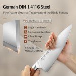 Hezhen 8-Piece Precision Knife Set with Block