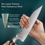 8.5" Damascus Chef Knife with G10 Handle