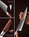 Damascus Chef Knife with Rosewood Handle - 8.3