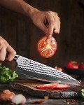 Damascus Chef Knife with Rosewood Handle - 8.3