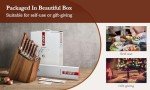 Hezhen 8-Piece Precision Knife Set with Block