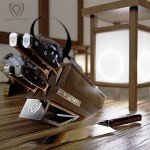 5-Piece Professional Japanese Knife Set with Block