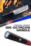 DALSTRONG Ronin Usuba Knife - 7 Inch, Damascus Steel