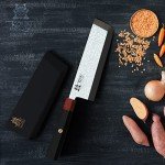 DALSTRONG Ronin Usuba Knife - 7 Inch, Damascus Steel
