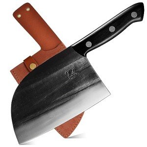 ENOKING 6.7" Serbian Chef Knife with Sheath