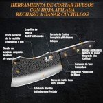 Hand Forged Japanese Cleaver Knife for Meat Cutting
