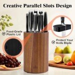 Enoking Acacia Wood Knife Block Holder