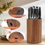 Enoking Acacia Wood Knife Block Holder