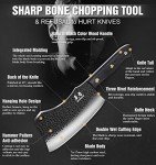 ENOKING Meat Cleaver and Butcher Knife Set