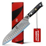 Zennish 7" Santoku Knife - Japanese Damascus Steel
