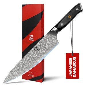 Quartz Series Zennish 8-inch Damascus Chef Knife