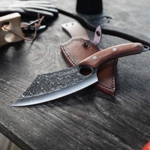 Seido Knives Hakai Chef Cleaver with Rosewood Handle