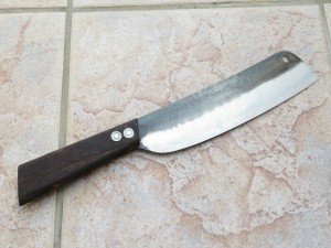 Japanese Nakiri Chef Knife - 7 Inch Carbon Steel