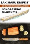 YOUSUNLONG 8" Sakimaru Japanese Sushi Knife