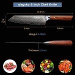 Damascus Chef Knife - 8 Inch VG-10 Steel
