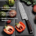 SANDWILY 7-Inch Japanese Santoku Chef Knife