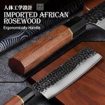 ENOKING 7-Inch Hand Forged Nakiri Chef Knife