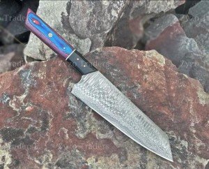 12" Handmade Damascus Japanese Bunka Chef Knife
