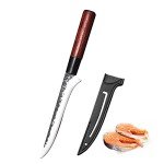 HENWAFX Sashimi Knife with Wooden Handle