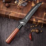 HENWAFX Sashimi Knife with Wooden Handle