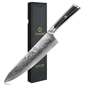 Sunnecko 8-Inch Damascus Chef Knife - Ultra Sharp