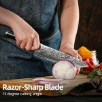 Sunnecko 8-Inch Damascus Chef Knife - Ultra Sharp