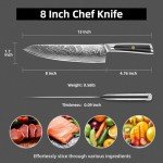 Sunnecko 8-Inch Damascus Chef Knife - Ultra Sharp